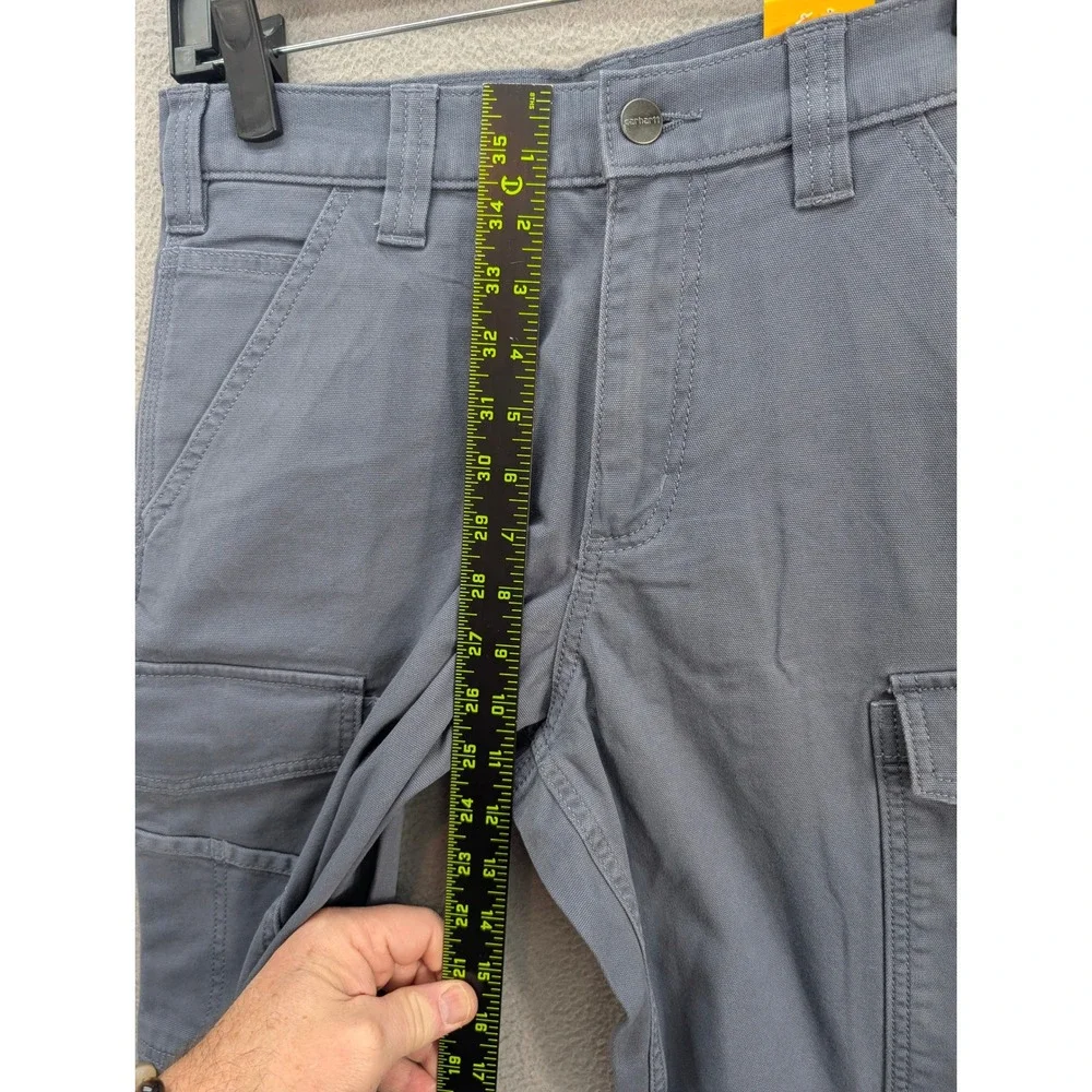 Carhartt Men's Relaxed Fit Rugged Flex Canvas Cargo Work Shorts Size 30 Gray NWT